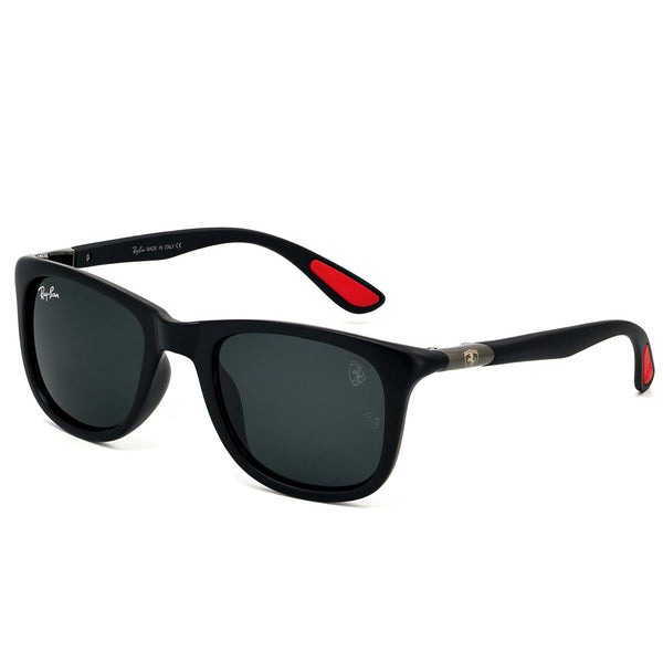 Ray Ban Premium Black Matte Frame and Black Lenses Sunglass for Men I RB-1123